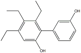 4,5,6-Triethyl-1,1'-biphenyl-2,3'-diol 结构式