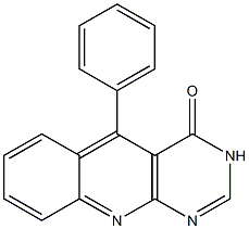 5-Phenylpyrimido[4,5-b]quinolin-4(3H)-one 结构式