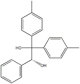 (R)-1,1-Bis(4-methylphenyl)-2-phenylethane-1,2-diol 结构式