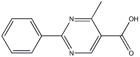 2-Phenyl-4-methylpyrimidine-5-carboxylic acid 结构式