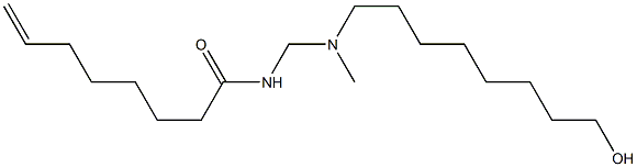 N-[[N-(8-Hydroxyoctyl)-N-methylamino]methyl]-7-octenamide 结构式