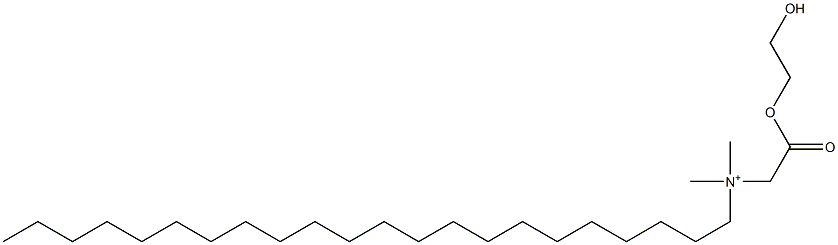 N-[(2-Hydroxyethoxy)carbonylmethyl]-N,N-dimethyl-1-docosanaminium 结构式