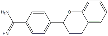 4-[(3,4-Dihydro-2H-1-benzopyran)-2-yl]benzamidine 结构式