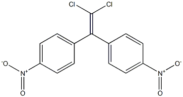 1,1-Dichloro-2,2-bis(4-nitrophenyl)ethene 结构式