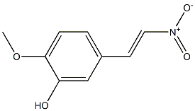 2-Methoxy-5-(2-nitrovinyl)phenol 结构式