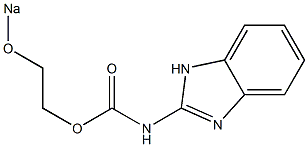 2-(2-Sodiooxyethyloxycarbonylamino)-1H-benzimidazole 结构式