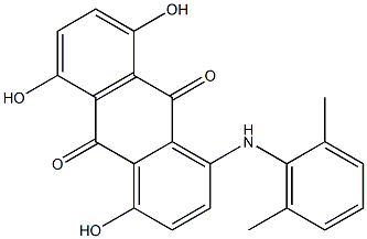 4,5,8-Trihydroxy-1-(2,6-dimethylanilino)anthraquinone 结构式