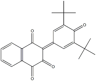 2-(3,5-Di-tert-butyl-4-oxo-2,5-cyclohexadien-1-ylidene)-1,3,4(2H)-naphthalenetrione 结构式