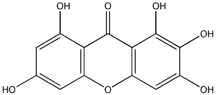 1,2,3,6,8-Pentahydroxyxanthone 结构式