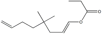 Propionic acid 4,4-dimethyl-1,7-octadienyl ester 结构式