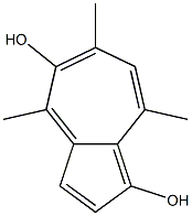 4,6,8-Trimethylazulene-1,5-diol 结构式