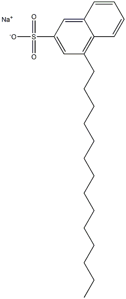 4-Tetradecyl-2-naphthalenesulfonic acid sodium salt 结构式