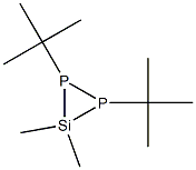 3,3-Dimethyl-1,2-bis(1,1-dimethylethyl)diphosphasilacyclopropane 结构式