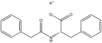 N-(Phenylacetyl)-L-phenylalanine potassium salt 结构式