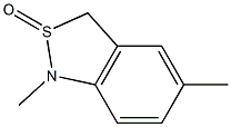 1,5-Dimethyl-1,3-dihydro-2,1-benzisothiazole 2-oxide 结构式