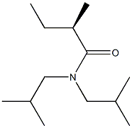 [R,(-)]-N,N-Diisobutyl-2-methylbutyramide 结构式