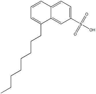 8-Octyl-2-naphthalenesulfonic acid 结构式
