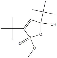 2-Methoxy-5-hydroxy-3,5-di-tert-butyl-2,5-dihydro-1,2-oxaphosphole 2-oxide 结构式