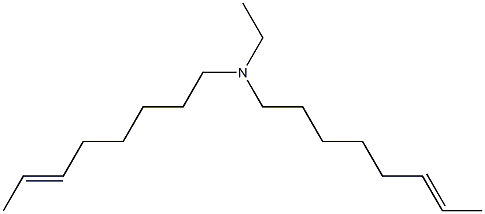 N-Ethyl-N,N-di(6-octenyl)amine 结构式