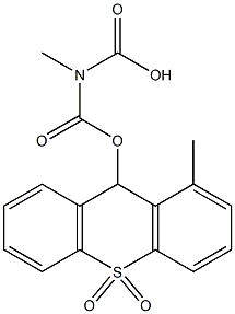 9-(Carboxymethylaminocarbonyloxy)methyl-9H-thioxanthene 10,10-dioxide 结构式