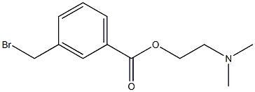 m-Bromomethylbenzoic acid 2-(dimethylamino)ethyl ester 结构式