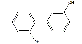 4,4'-Dimethyl-1,1'-biphenyl-2,3'-diol 结构式