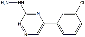 [5-(3-Chlorophenyl)-1,2,4-triazin-3-yl]hydrazine 结构式