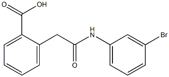 2-[2-[3-Bromoanilino]-2-oxoethyl]benzoic acid 结构式