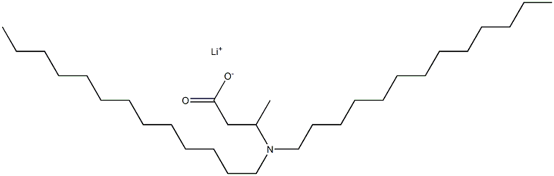 3-(Ditridecylamino)butyric acid lithium salt 结构式