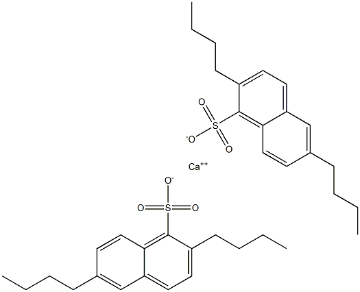 Bis(2,6-dibutyl-1-naphthalenesulfonic acid)calcium salt 结构式