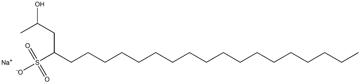 2-Hydroxydocosane-4-sulfonic acid sodium salt 结构式