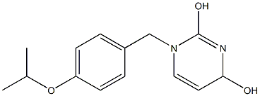 1,4-Dihydro-1-(4-isopropoxybenzyl)pyrimidine-2,4-diol 结构式