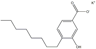 4-Octyl-3-hydroxybenzoic acid potassium salt 结构式