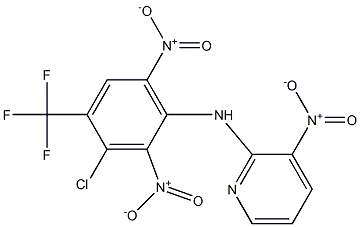 3-Nitro-N-(3-chloro-4-trifluoromethyl-2,6-dinitrophenyl)pyridin-2-amine 结构式