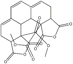 1,6,6a,7,9,9a,9b,9c,9d,10,12,12a-Dodecahydro-7,9,10,12-tetraoxo-8,11-dioxadicyclopenta[c,g]phenanthrene-9a,9d-dicarboxylic acid dimethyl ester 结构式