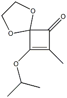 8-Isopropyloxy-7-methyl-1,4-dioxaspiro[4.3]oct-7-en-6-one 结构式