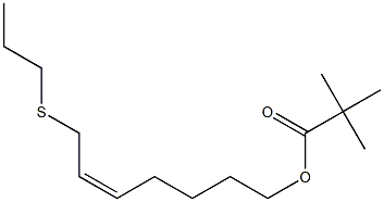 Pivalic acid [(Z)-7-[propylthio]-5-heptenyl] ester 结构式