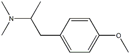 2-(4-Methoxyphenyl)-1-methyl-N,N-dimethylethanamine 结构式
