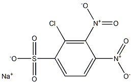 2-Chloro-3,4-dinitrobenzenesulfonic acid sodium salt 结构式