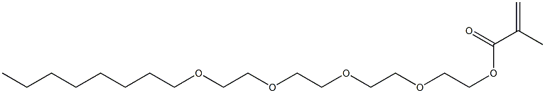 Methacrylic acid 2-[2-[2-[2-(octyloxy)ethoxy]ethoxy]ethoxy]ethyl ester 结构式