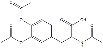 2-Acetylamino-3-(3,4-diacetoxyphenyl)propionic acid 结构式