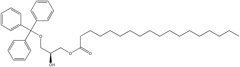 [S,(+)]-1-O-Stearoyl-3-O-trityl-L-glycerol 结构式