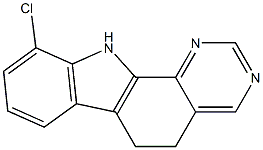 10-Chloro-6,11-dihydro-5H-pyrimido[4,5-a]carbazole 结构式