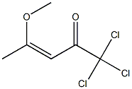 1,1,1-Trichloro-4-methoxy-3-penten-2-one 结构式