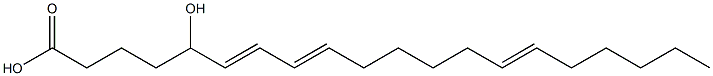 5-Hydroxy-6,8,14-icosatrienoic acid 结构式