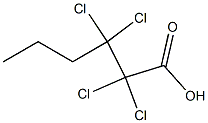 2,2,3,3-Tetrachlorocaproic acid 结构式