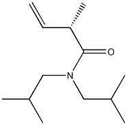 [S,(+)]-N,N-Diisobutyl-2-methyl-3-butenamide 结构式