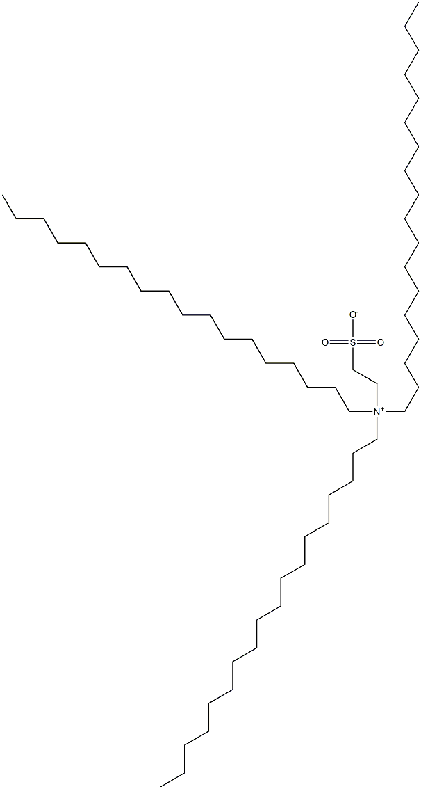 N,N-Dioctadecyl-N-(2-sulfonatoethyl)-1-octadecanaminium 结构式