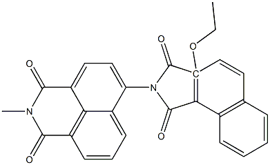 N-[(2,3-Dihydro-2-methyl-1,3-dioxo-1H-benzo[de]isoquinoline)-6-yl]-2-ethoxynaphthalimide 结构式