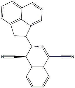 (1R,2S)-2-[(1S)-Acenaphthen-1-yl]-1,2-dihydronaphthalene-1,4-dicarbonitrile 结构式